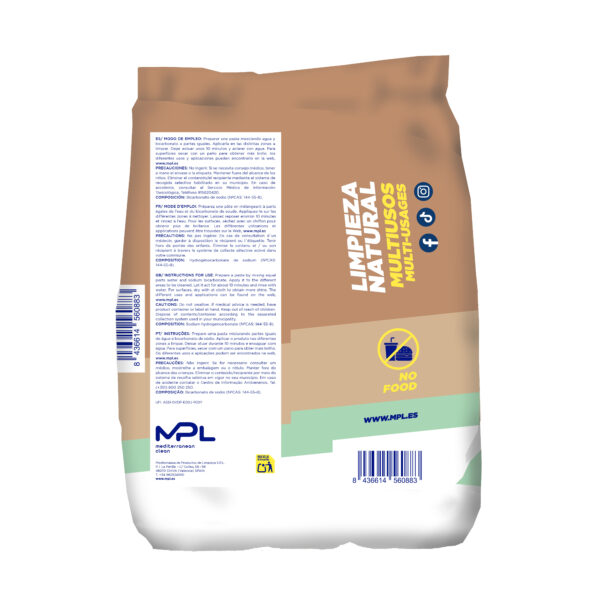 MPL Bicarbonato Hogar y Textil Multiusos 1Kg - Imagen 2